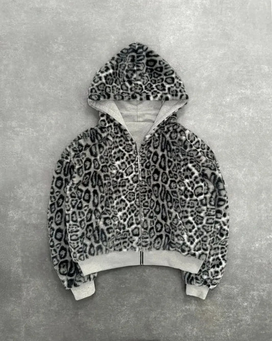 Two-sided Leopard Hoodie