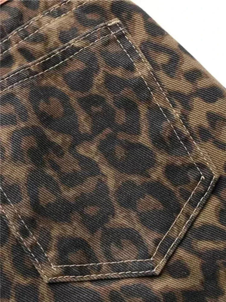 Leopard jeans