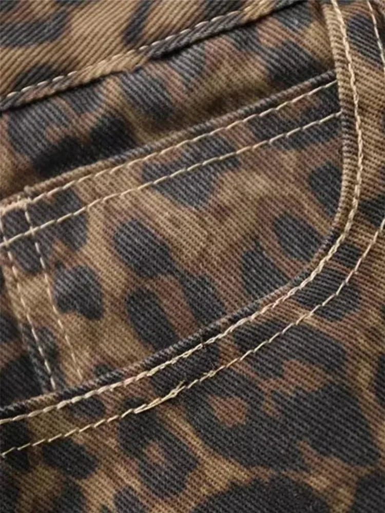 Leopard jeans