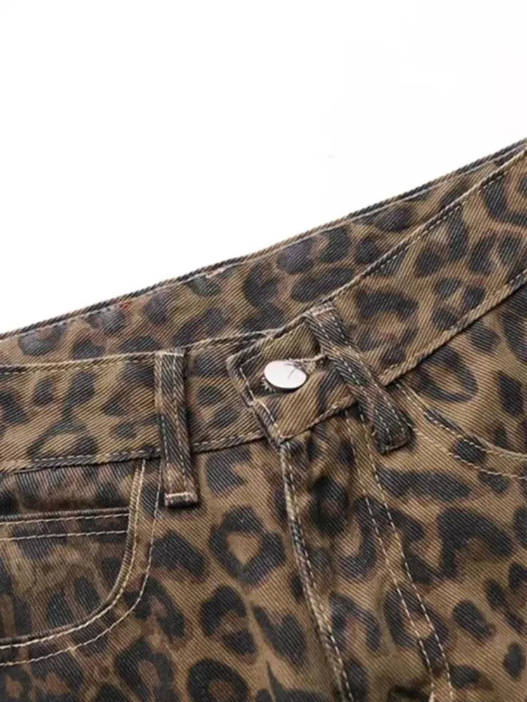 Leopard jeans