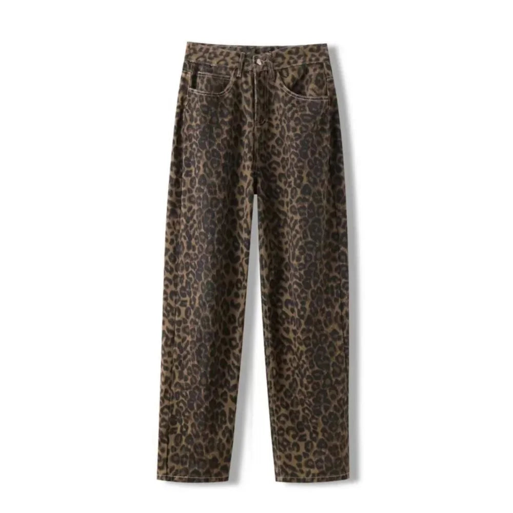 Leopard jeans