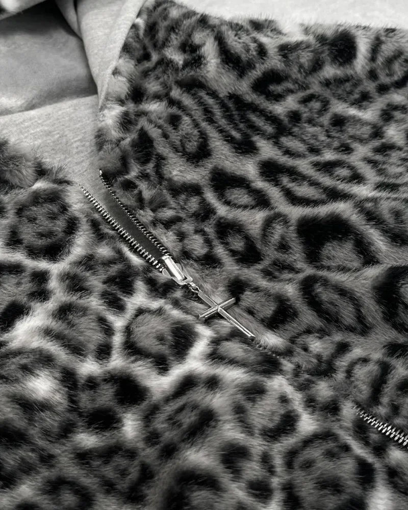 Two-sided Leopard Hoodie